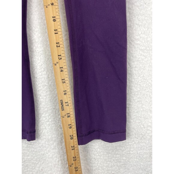 Lululemon Free Runner Cropped Leggings Women’s Size 4 Purple Active Athletic - Picture 3 of 7